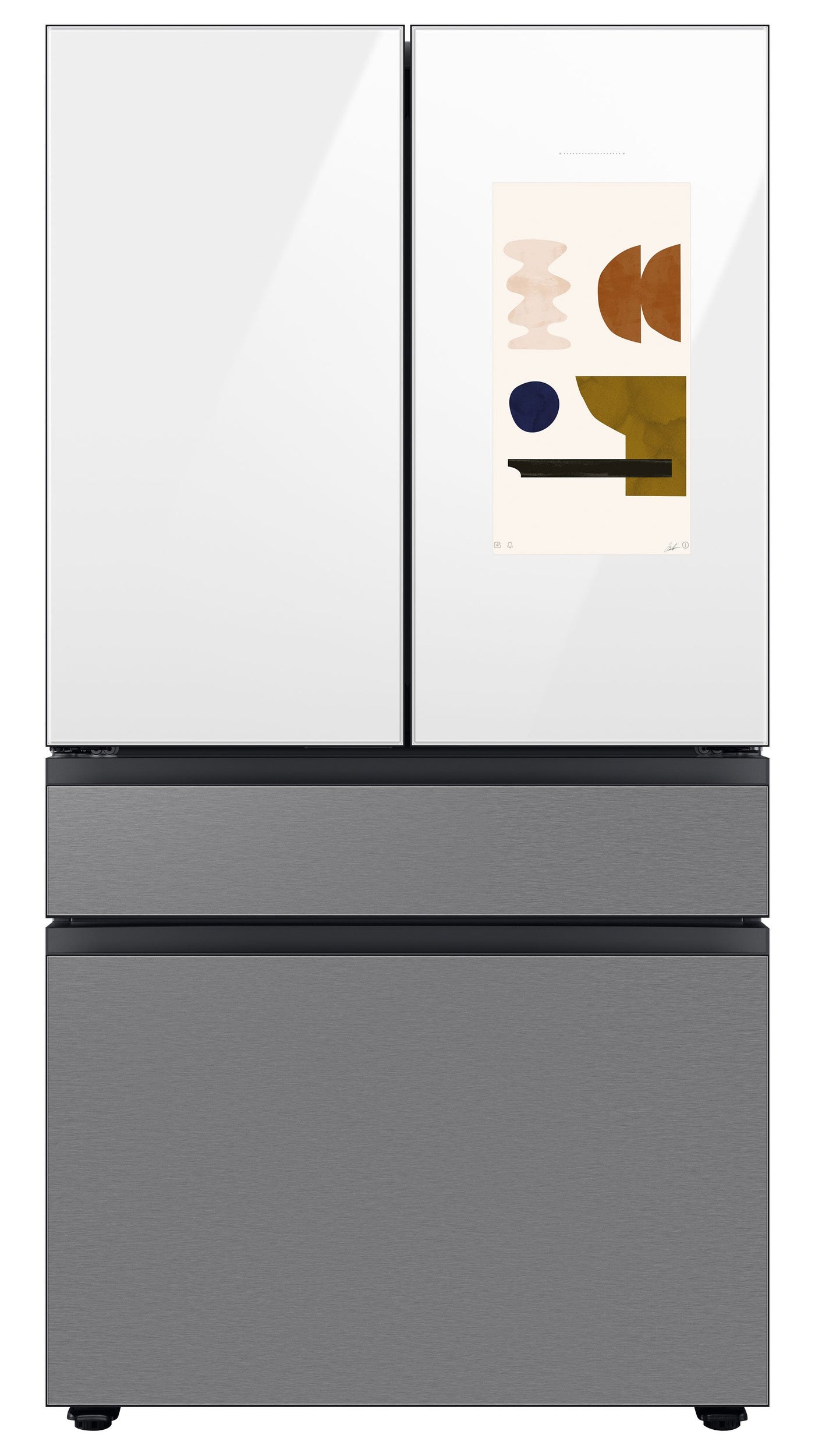 Samsung BESPOKE 36" 4-Door Counter-Depth Refrigerator with Beverage Center and Family Hub (Without Panels) (22.5 cu.ft.) - RF23BB8900AWAC