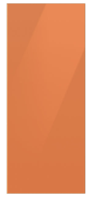 Samsung BESPOKE Panneau du haut personnalisé pour réfrigérateur avec porte à 2 battants de 36 po en verre clémentine RA-F18DU3CH/AA