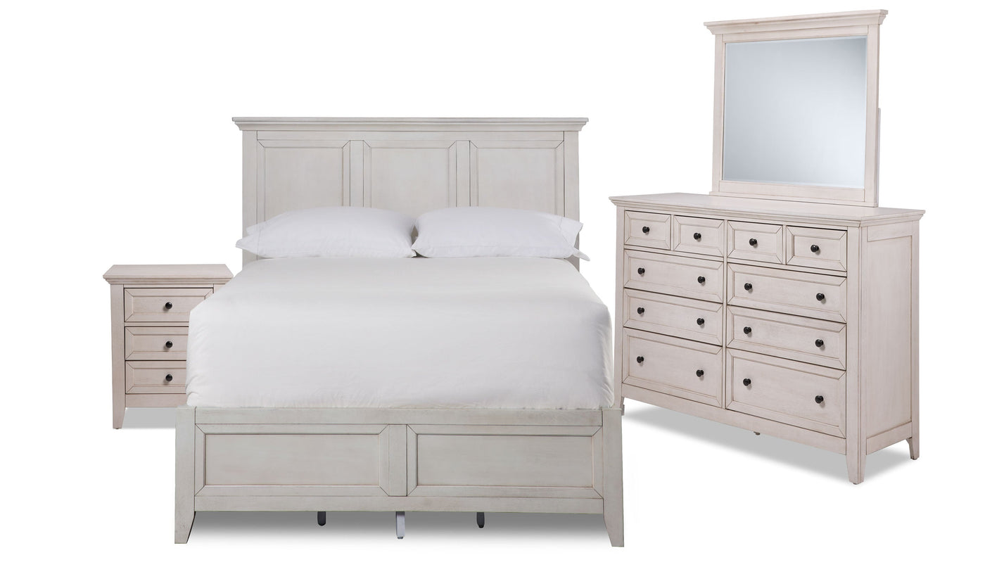 San Mateo 6-Piece Queen Storage Bedroom Package - Antique White