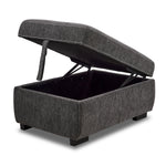 Serafina 4-Piece Sectional with Left Facing Pop-Up Bed - Charcoal