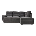 Serafina 4-Piece Sectional with Left Facing Pop-Up Bed - Charcoal