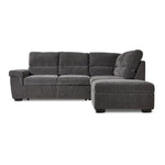 Serafina 4-Piece Sectional with Left Facing Pop-Up Bed - Charcoal
