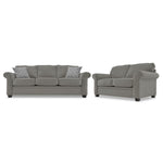 Duffield 2 Pc. Living Room Package w/ Loveseat - Charcoal