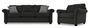 Duffield 2 Pc. Living Room Package w/ Chair - Midnight