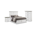 Abigail 5-Piece Queen Bedroom Package - White and Grey