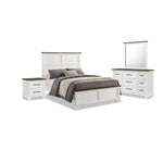 Abigail 6-Piece Queen Bedroom Package - White and Grey