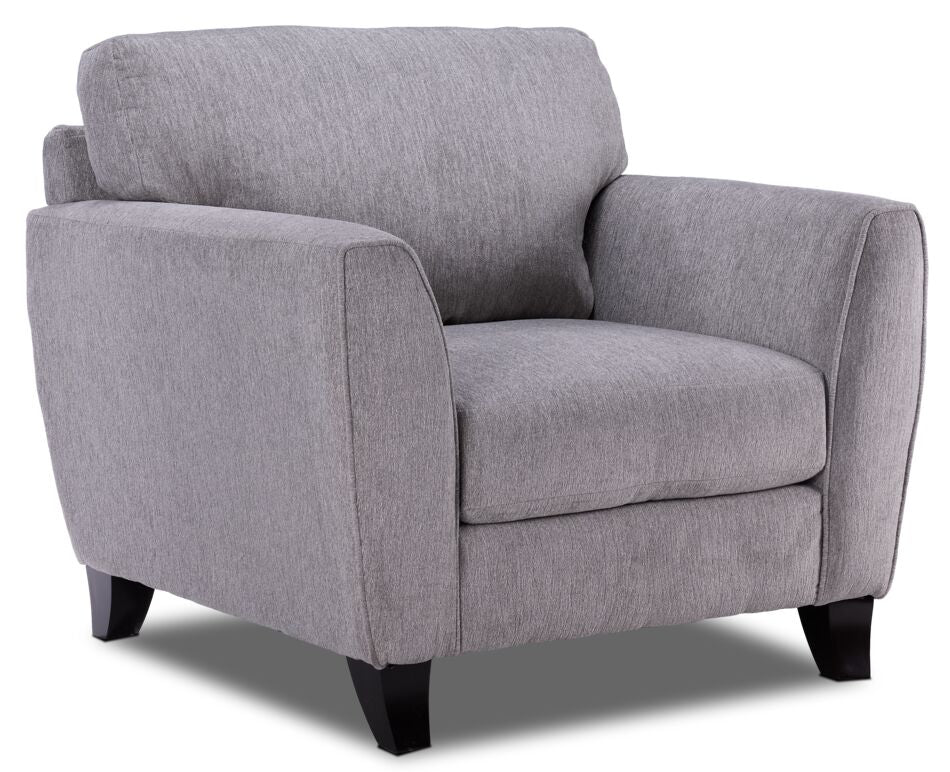Alyssa Sofa, Loveseat & Chair Set- Pebble
