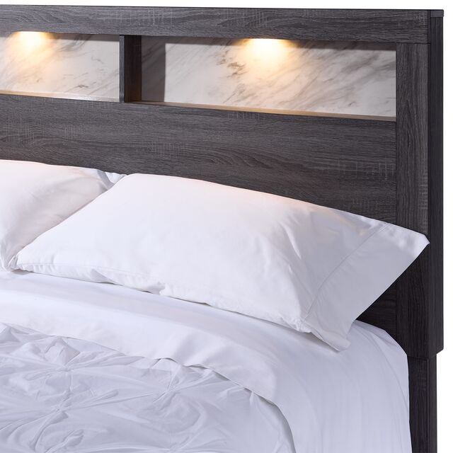 Amber 3-Piece King Bed - Grey, Black