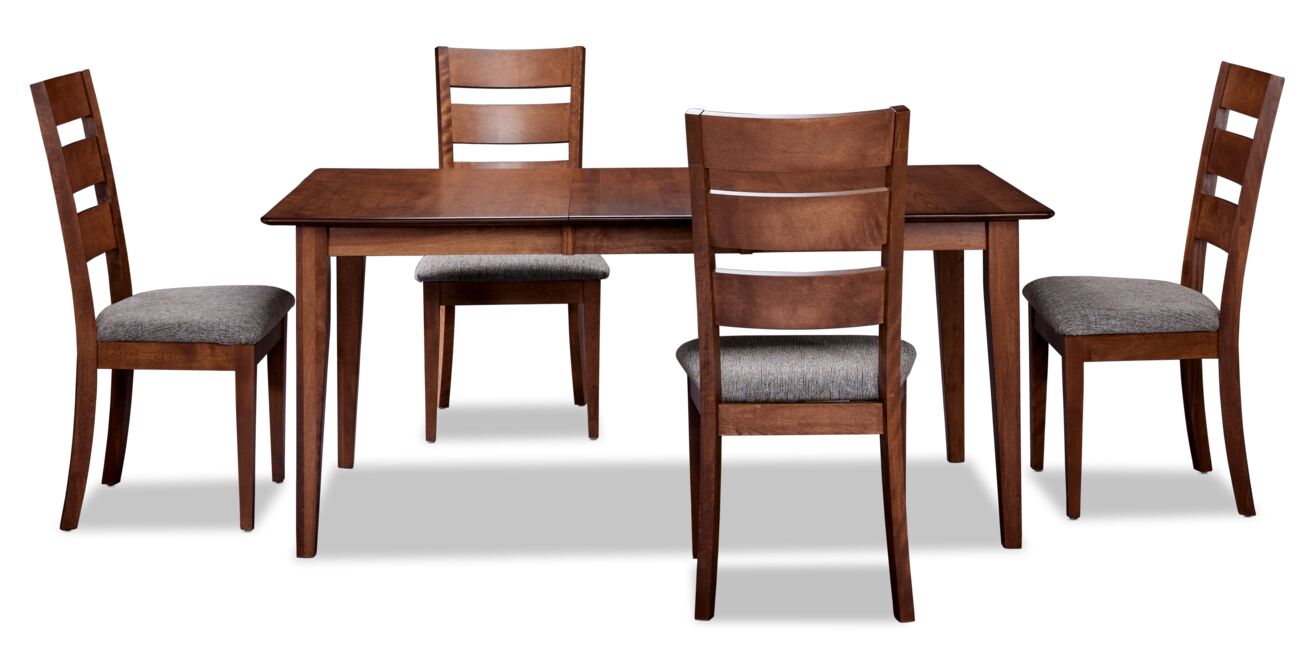 Arleen 5-Piece Dining Set - Chocolate