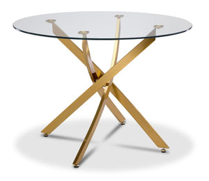 Aurora Round Dining Table - Gold