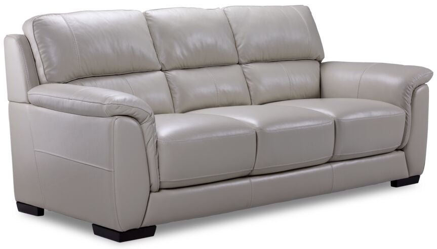Avalon 3 Pc. Leather Living Room Package - Grey