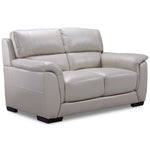 Avalon Leather Loveseat - Grey