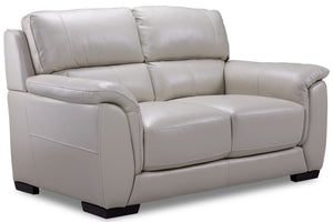 Avalon Leather Loveseat - Grey