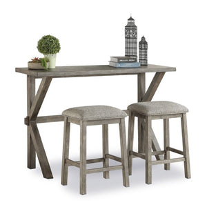 Bailey 3-Piece Counter Height Dining Set - Grey