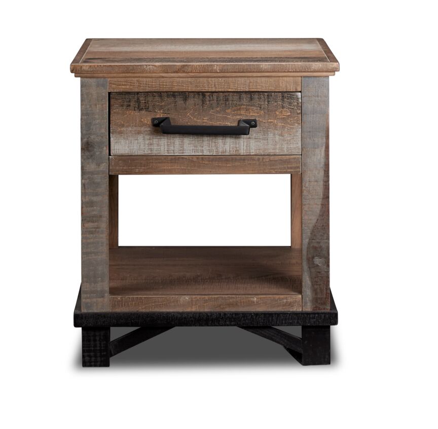 Baron End Table - Barnwood