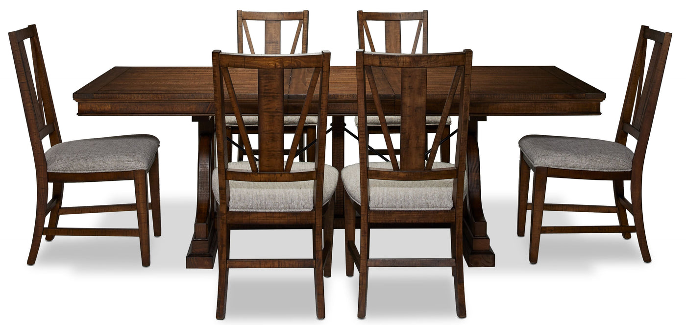 Bay Creek 7-Piece Dining Room Set - Toasted Nutmeg