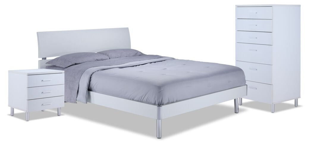 Bellmar 5-Piece Full Bedroom Package - White