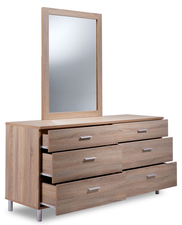 Bellmar 6 Drawer Dresser - Driftwood