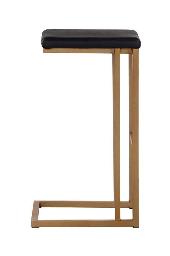 Boone Bar Height Stool - Champagne Gold, Onyx