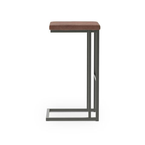 Boone Bar Height Stool - Grey, Antique Brown