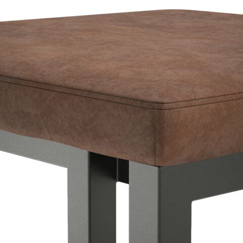 Boone Bar Height Stool - Grey, Antique Brown