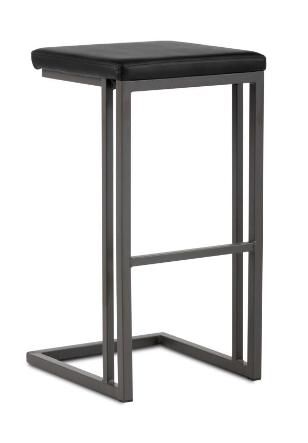 Boone Bar Height Stool - Grey, Onyx