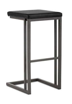 Boone Bar Height Stool - Grey, Onyx