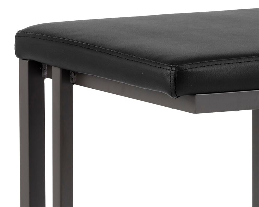 Boone Bar Height Stool - Grey, Onyx