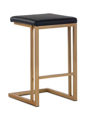 Boone Counter Height Stool - Champagne Gold, Onyx