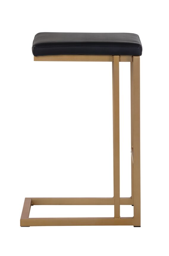 Boone Counter Height Stool - Champagne Gold, Onyx