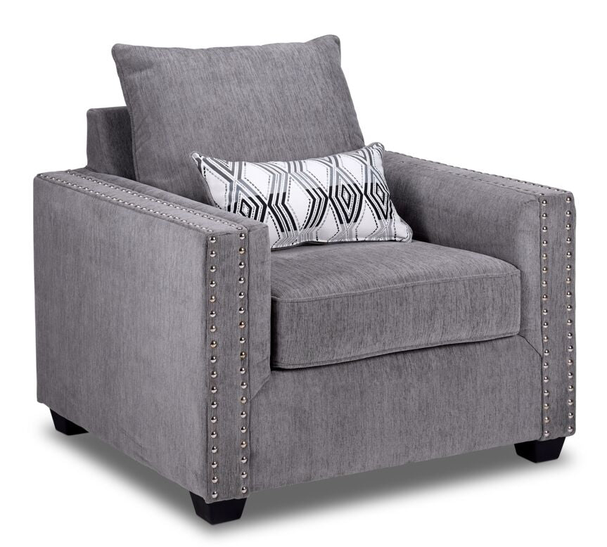 Brooklyn Sofa and Chair- Grey