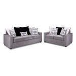 Brooklyn Sofa and Loveseat Set- Grey