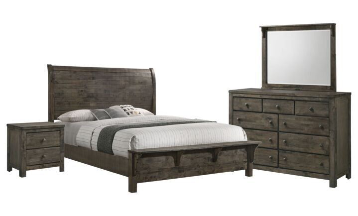 Cabin 6-Piece King Bedroom Package - Grey