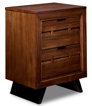 Camila Table de nuit – brun rustique