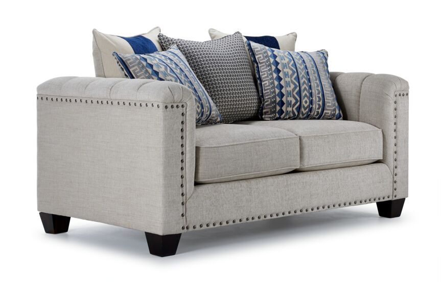 Charice Sofa, Loveseat & Chair and a Half - Putty