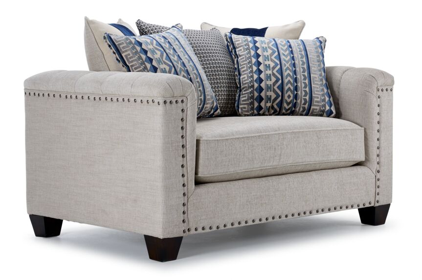 Charice Sofa & Chair and a Half - Putty