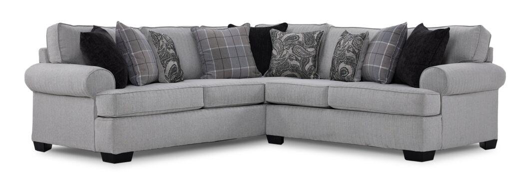 Chateau 2-Piece Sectional-Grey