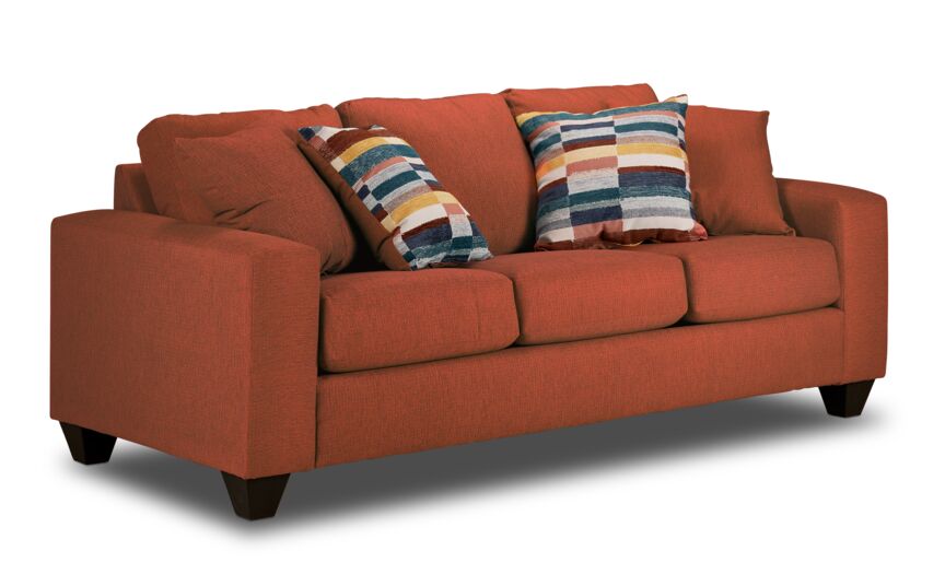 Cindy Sofa and Loveseat Set-Brick