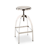 Colby Adjustable Bar Height Stool - Chrome