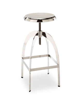 Colby Adjustable Bar Height Stool - Chrome