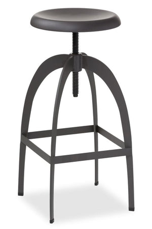 Colby Adjustable Bar Height Stool - Grey