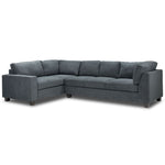 Cosmo 2-Piece Sectional with Left Facing Corner Sofa - Dark Grey