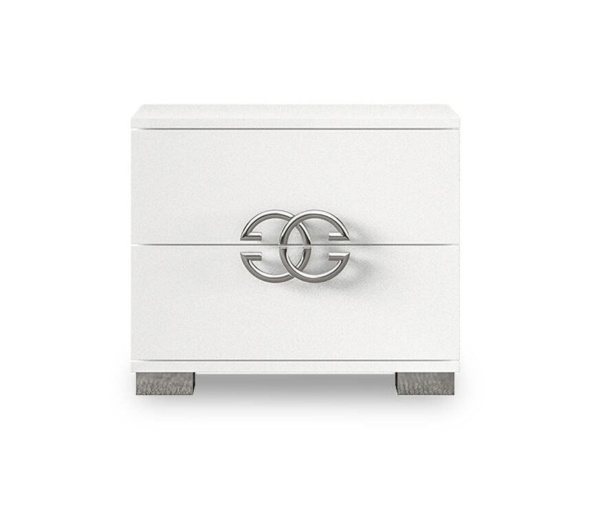 Dafne 5-Piece Queen Bedroom Package - White Lacquer