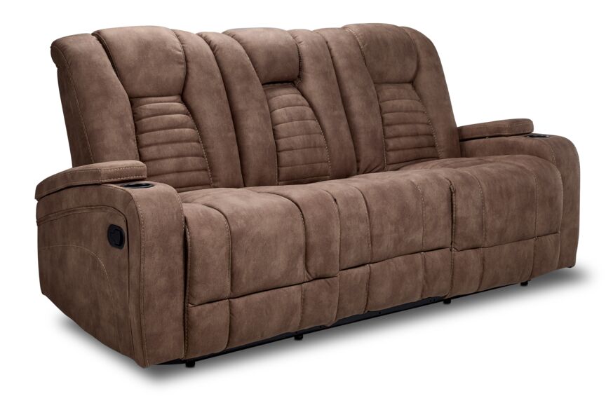 Dallas Reclining Sofa & Chair Set - Mocha