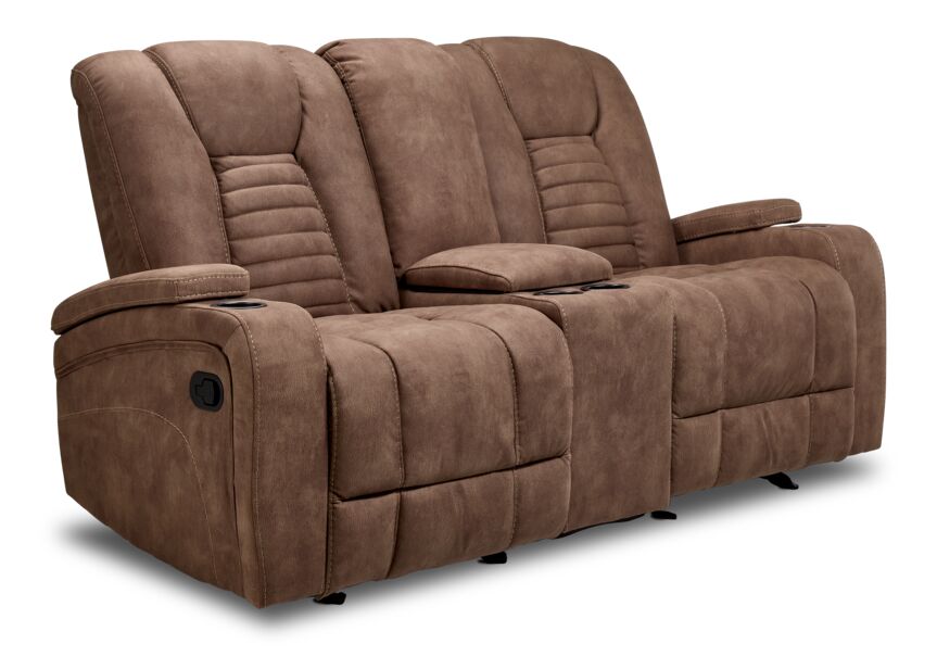 Dallas Reclining Sofa & Loveseat Set - Mocha