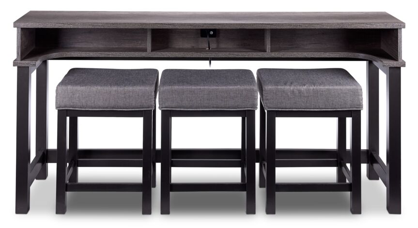 Dean Console Table and Stool Set - Greystone