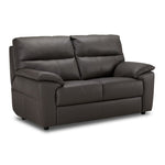 Toscana Leather Loveseat-Grey