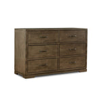 Dovetail 6 Drawer Dresser - Graphite
