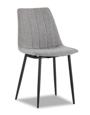Drew Side Chair - Black, Light grey