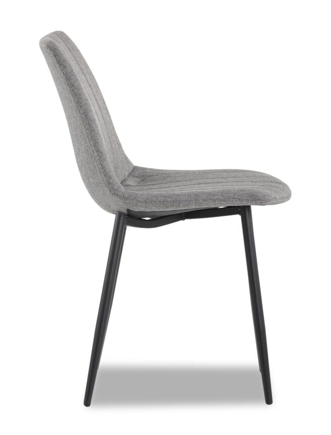 Drew Side Chair - Black, Light grey